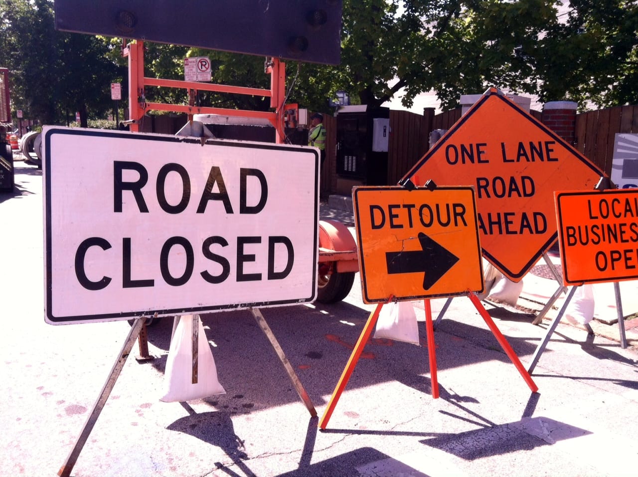 Varney Street closed after crash causes downed wires