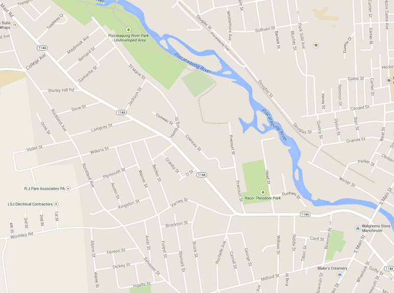 Map of Varney Street in Manchester, NH
