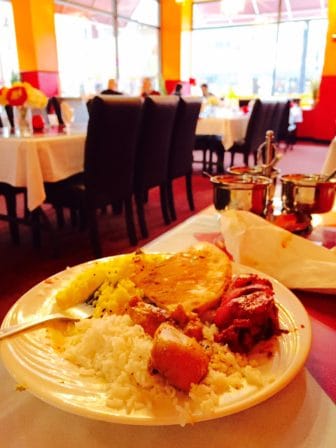 Lunch buffet at Taj India is a delicious deal.