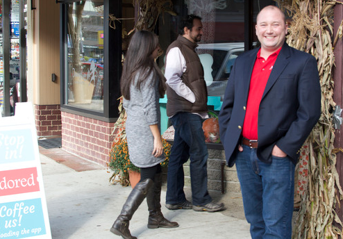 Adored Cory Wallenstein, founder of Adored, a local customer appreciate rewards app.