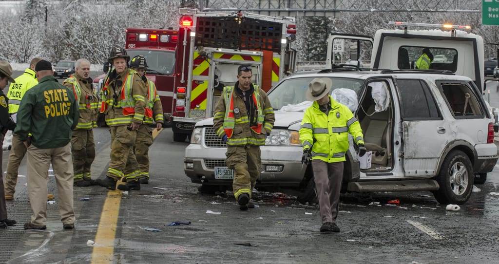 Erratic Mercedes driver hits several cars, smashes into SUV on 293