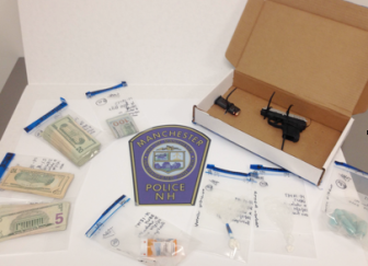 Items confiscated during arrest.