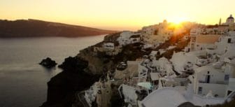 Oia at sunset