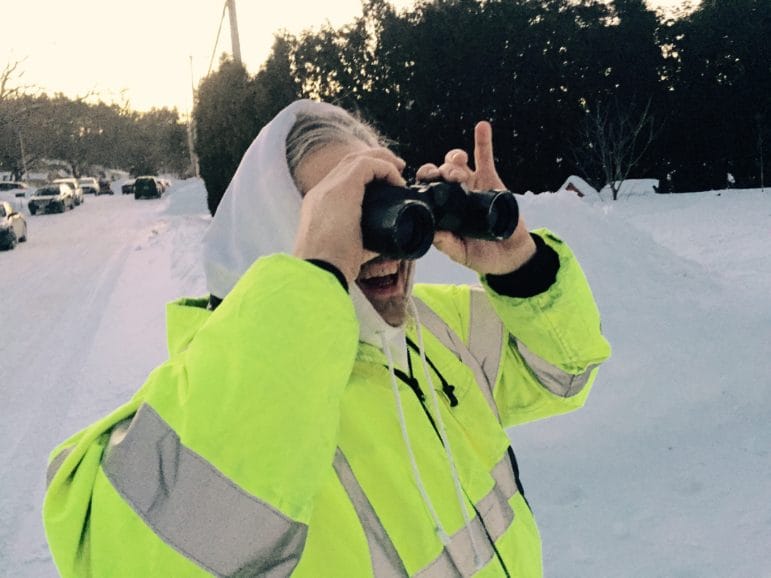 Weather Man says: "Yes, there's snow in them thar hills."