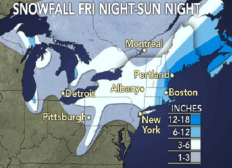 Storm outlook via AccuWeather.