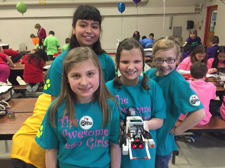 The Awesome Girls Lego Team, with Kaylee Grassi, Yajaira Sanchez-Esquivel, Sandra Bourget and Lily Devries