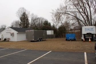 The 20-by-8.5-by 7.5-foot trailer will be home to Liberty House Executive Director Keith Howard for the next year.