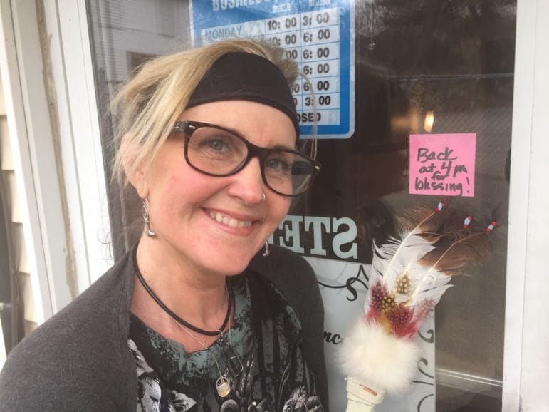 Kriss Blevens, always looking for life's blessings, including the opportunity to open a second salon on the city's West Side.