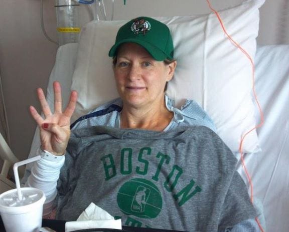 Perl 1: Carolyn Choate in 2012, following surgery.