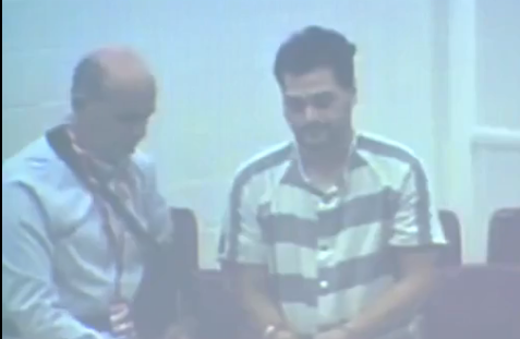 Screenshot from video extradition hearing for Matthew Dion, June 4.