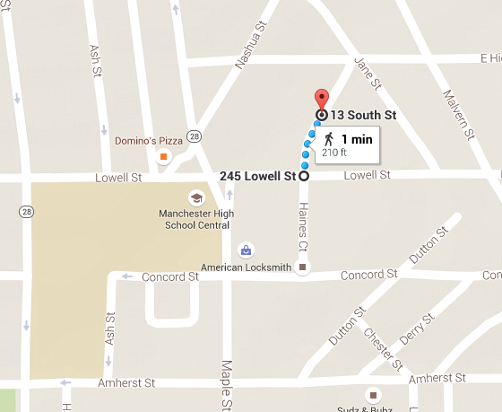 Bullet casing found between 13 South St. and 245 Lowell St.