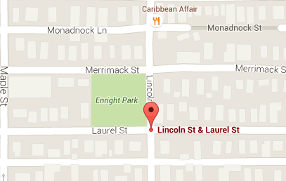 Approximate location of Monday shooting.