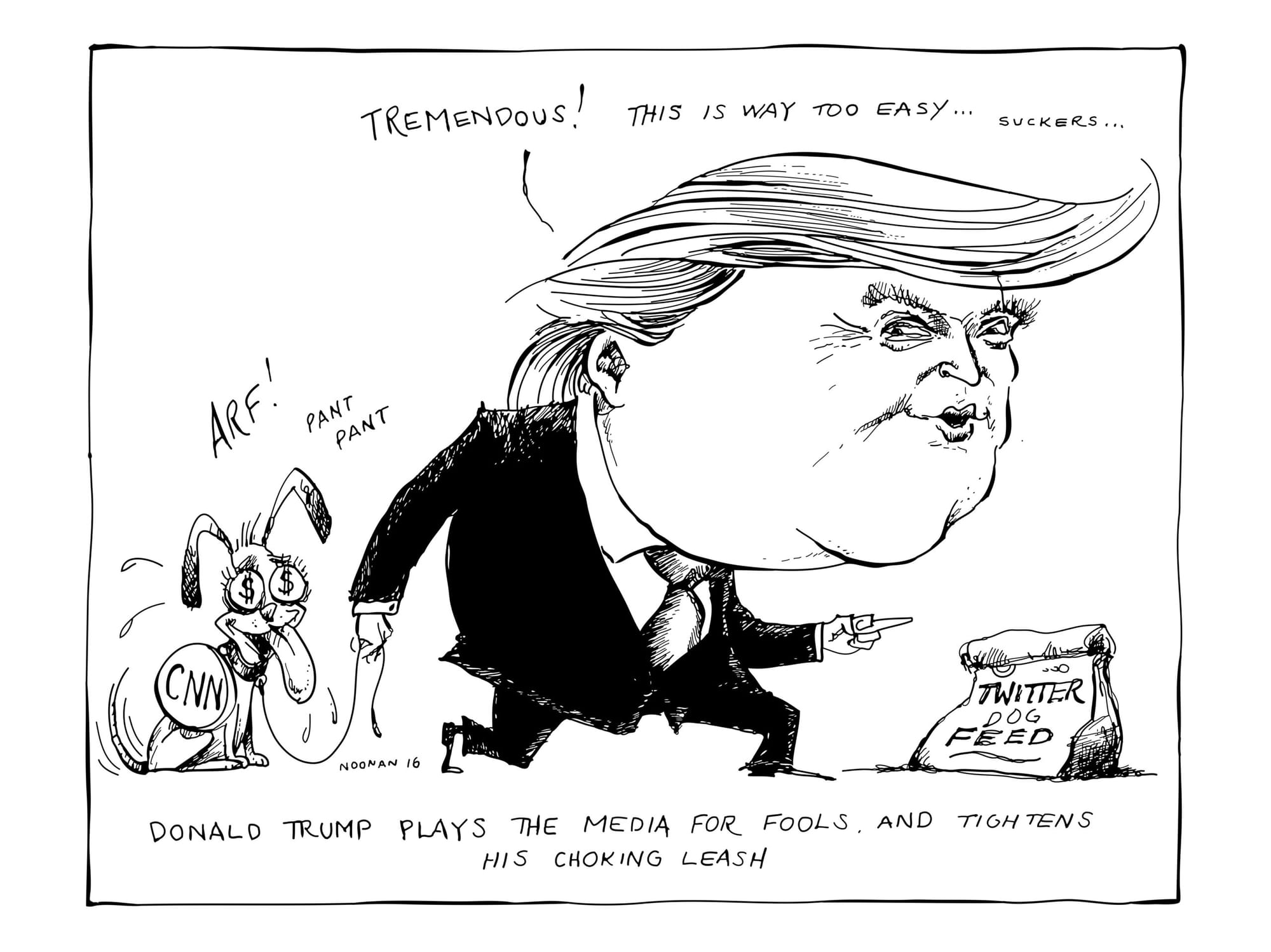 ‘The Donald Strings Us Along’