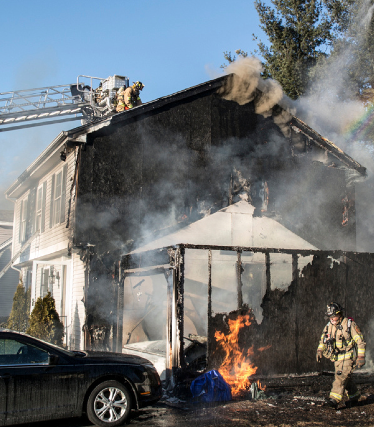 Fire guts Brent Street garage, possible electrical issue