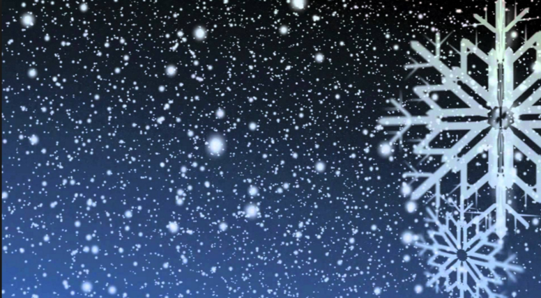 night snow