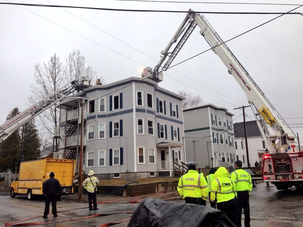 Morning fire displaces residents of Belmont Street apartment building