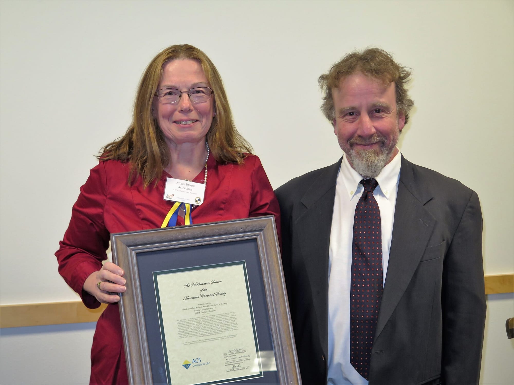 Memorial chemistry teacher honored for excellence at her alma mater