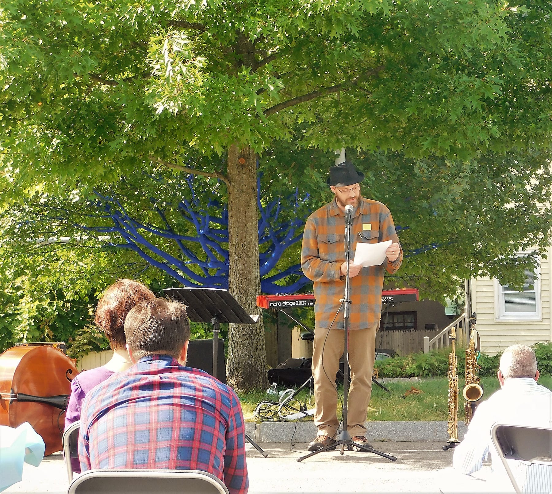 Community art: The Blue Trees project draws families to the Currier