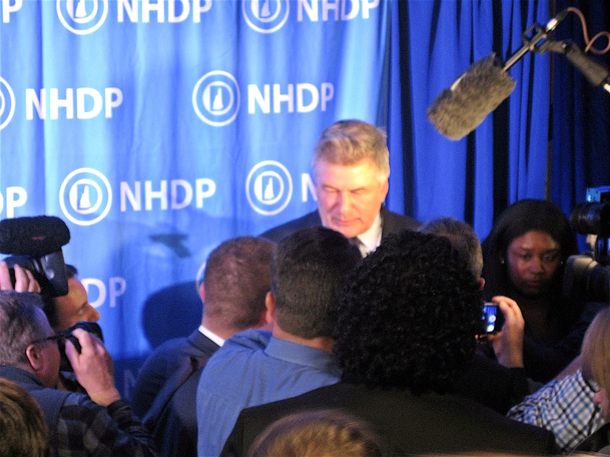 Alec Baldwin raised lots of money (but didn’t do his Trump bit) at the NH Dem Eleanor Roosevelt Dinner
