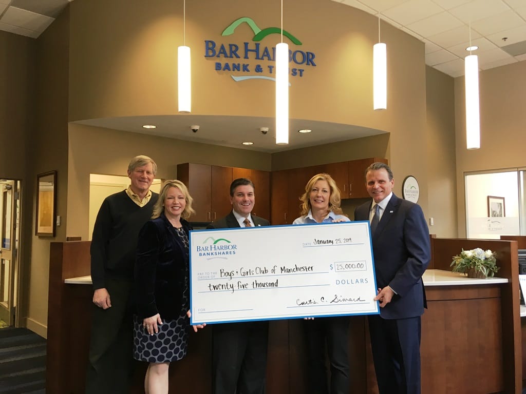 Boys & Girls Club receives $25K donation from Bar Harbor Bank & Trust
