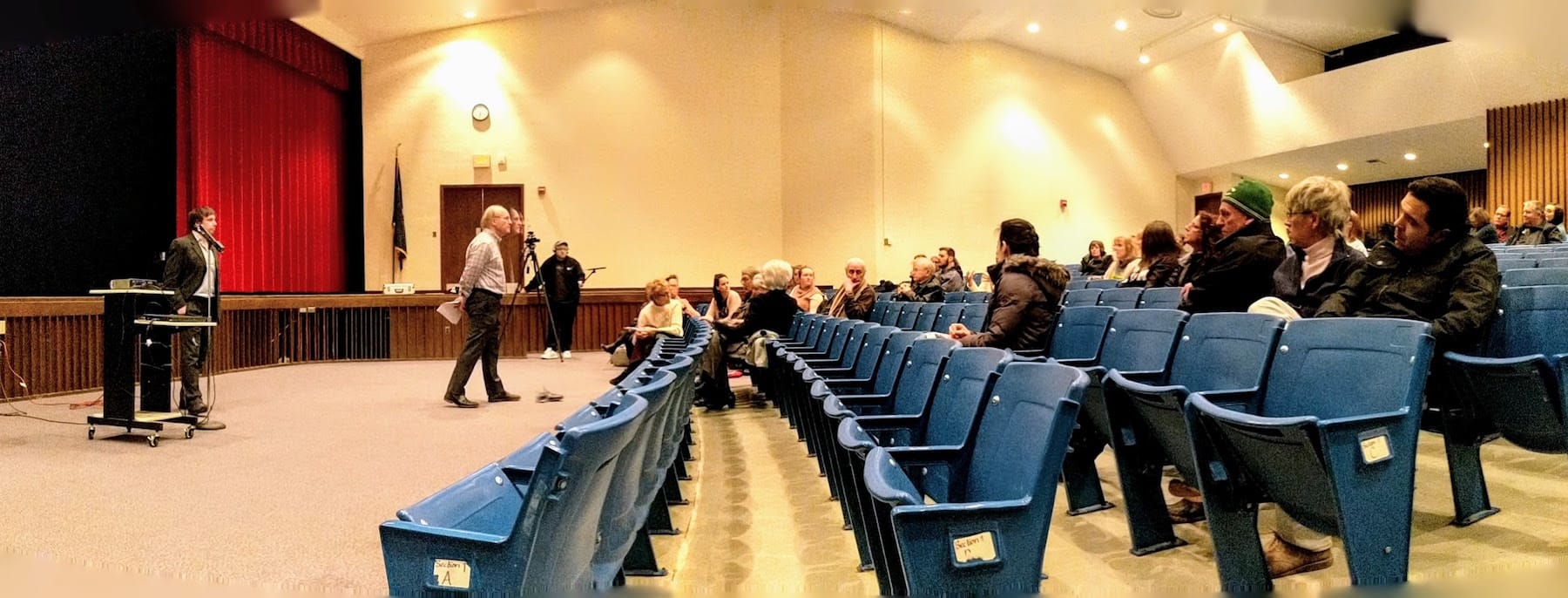 Manchester Proud fields questions, shares process and goals during public session