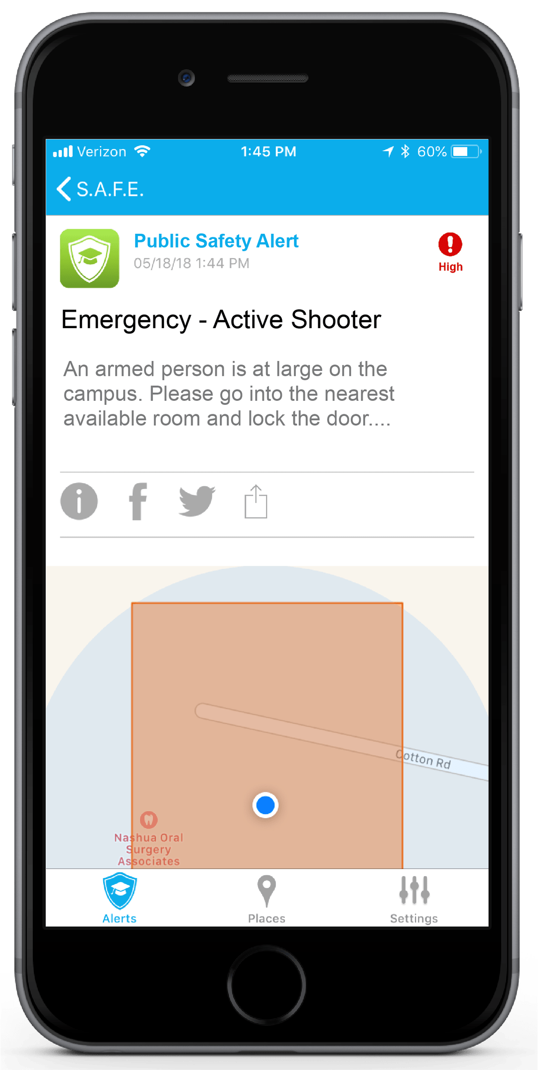 S.A.F.E. Alert System app is free for NH parents and educators
