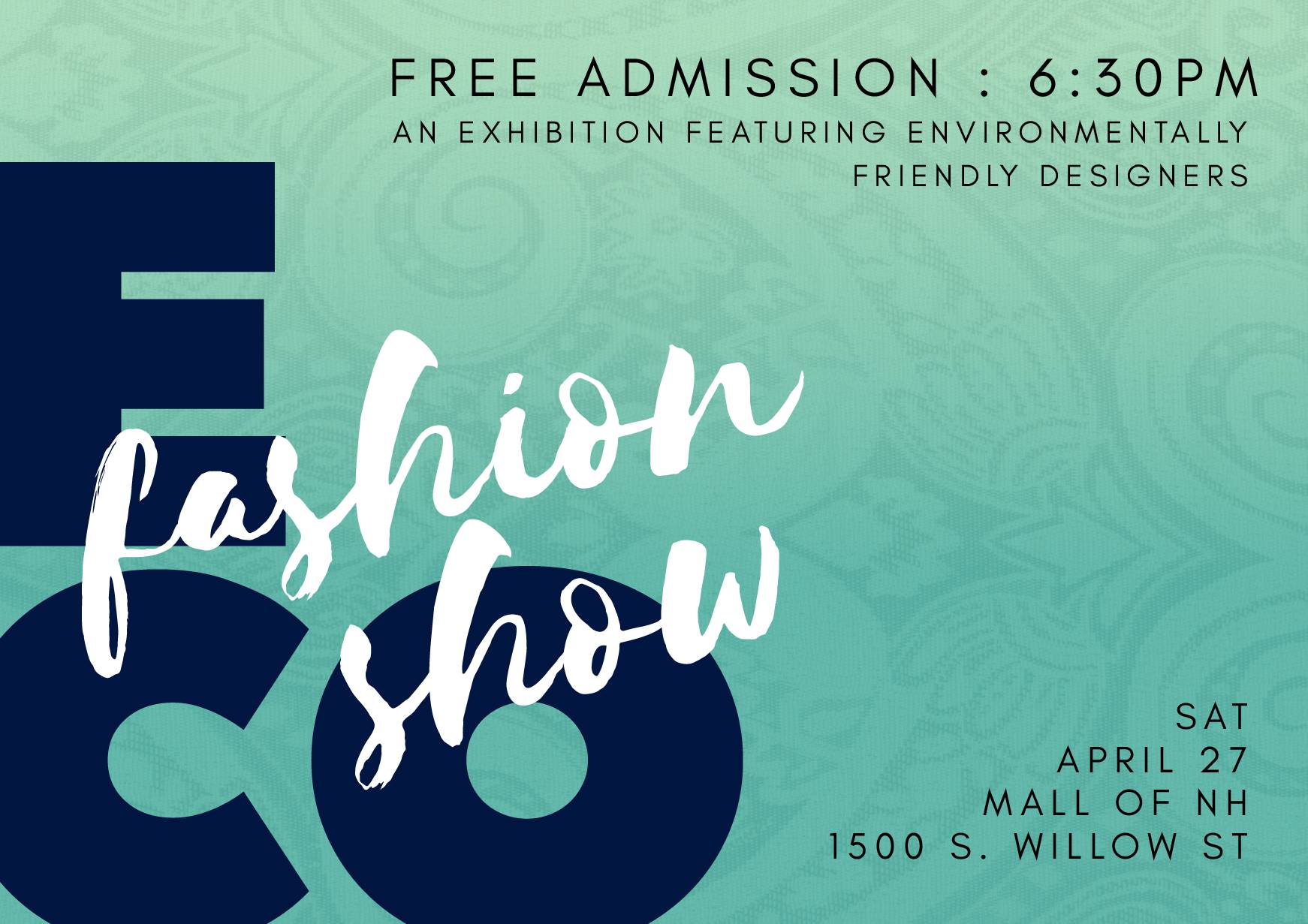 ECO Fashion Show featuring NHIA student designers and ‘green’ haute couture