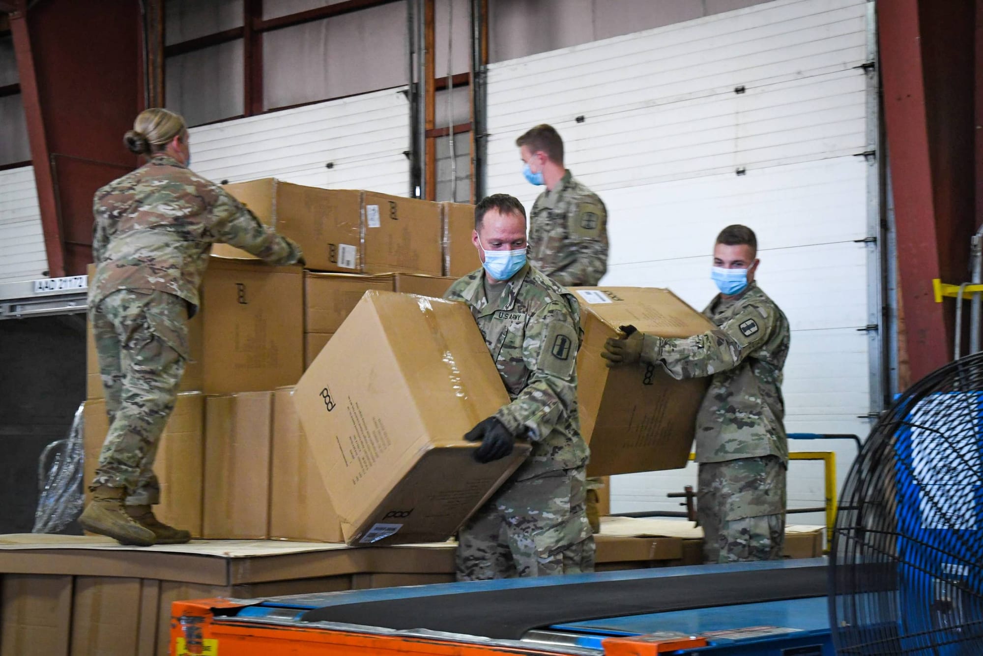 Largest MHT cargo delivery ever brings VA hospital gowns to New Hampshire