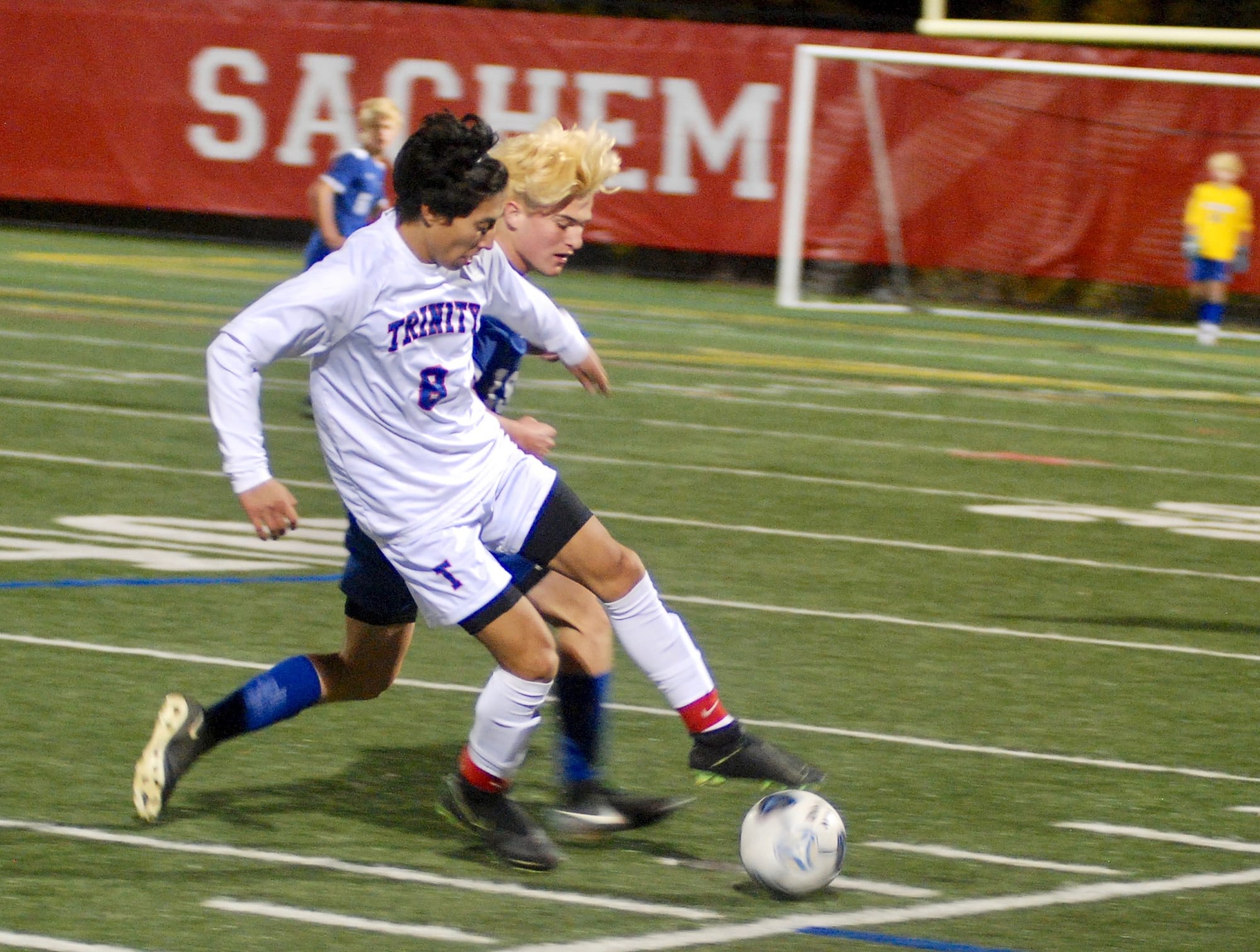 Trinity boys deliver golden goal to oust undefeated Golden Eagles