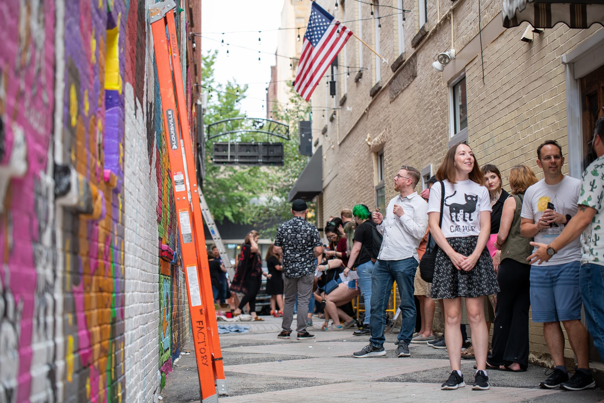 Cat Alley ribbon-cutting and refresh kick off Citywide Arts Festival