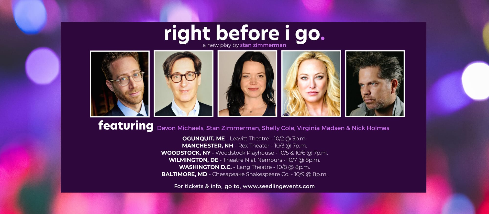 Virginia Madsen joins tour of suicide awareness play ‘Right Before I Go’ in Manchester