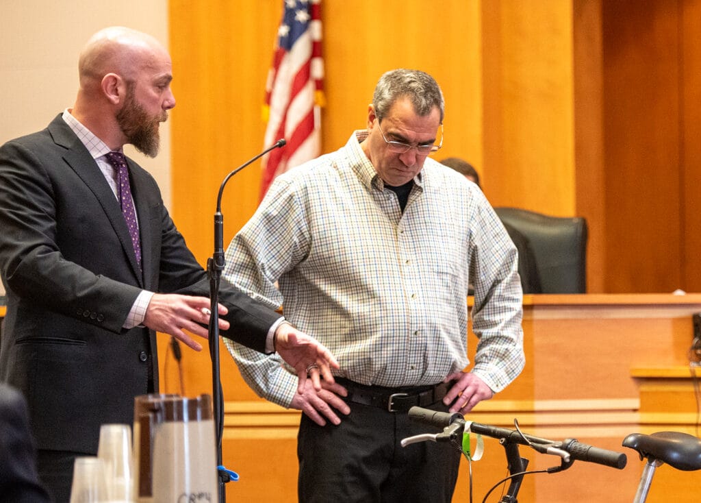 Bicyclist acquitted in collision that killed pedestrian