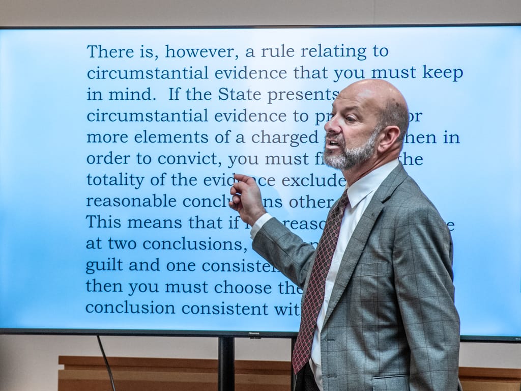 Defense Attorney Theodore Lothstein, pointing to some writing on a monitor.