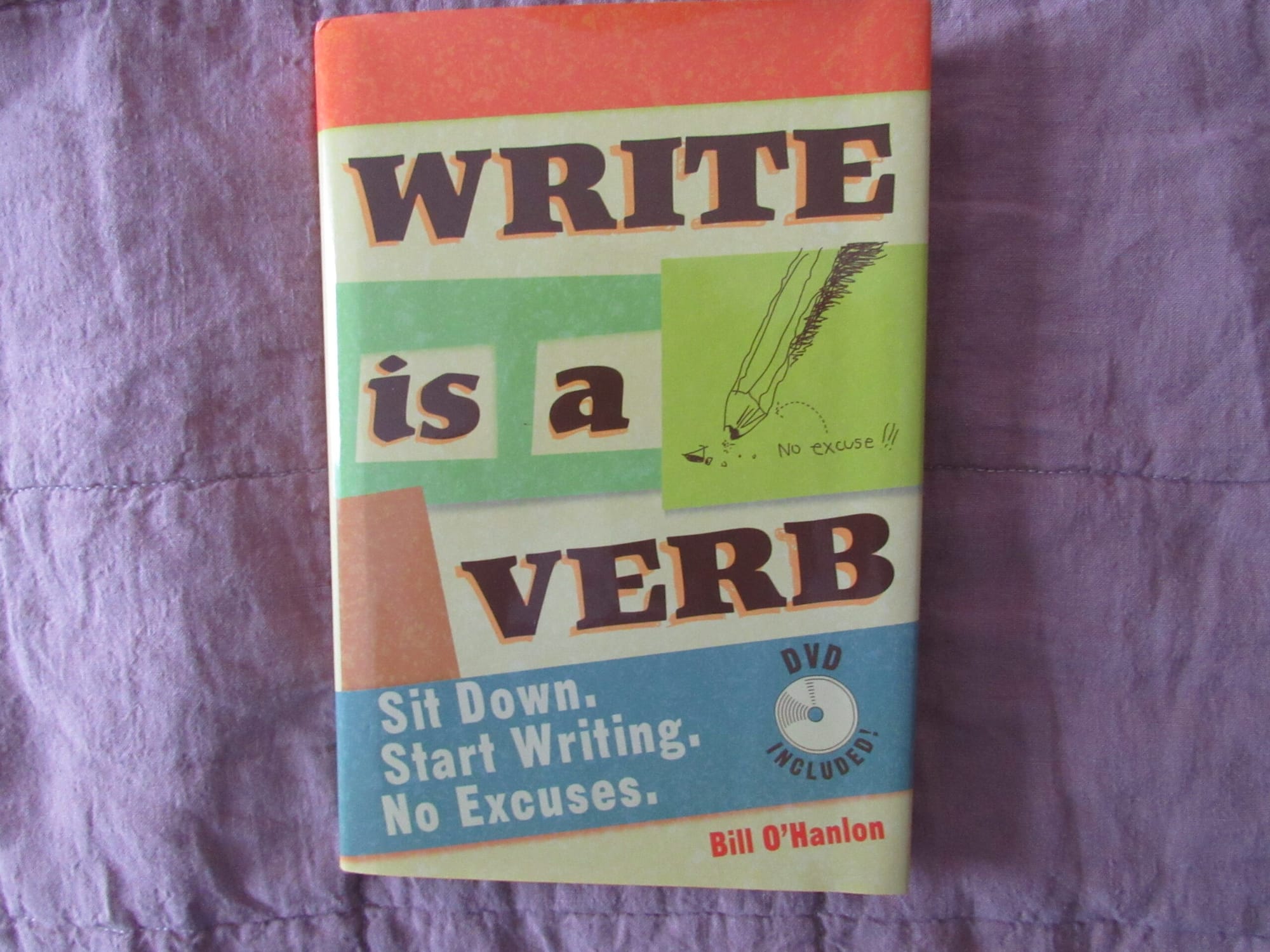 Write is a verb book cover