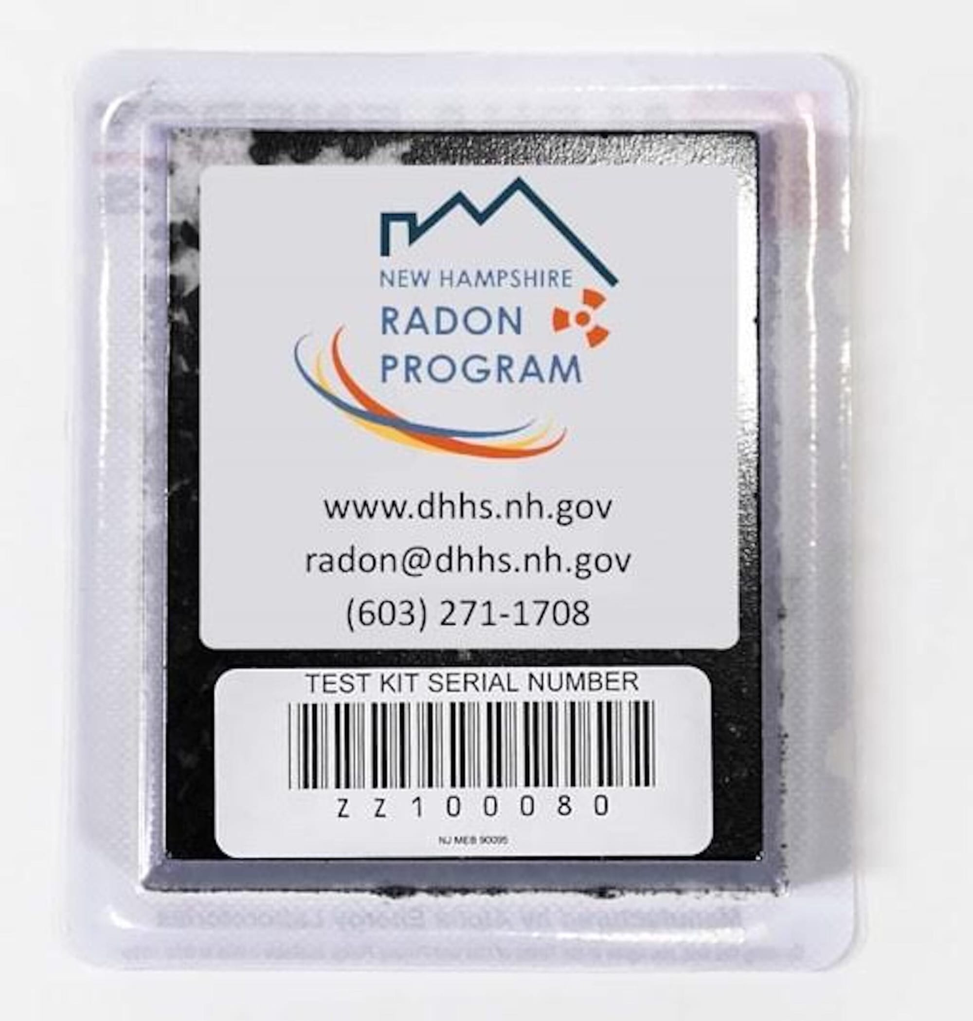 The radon test that is distributed by the New Hampshire Radon Program. (Courtesy)