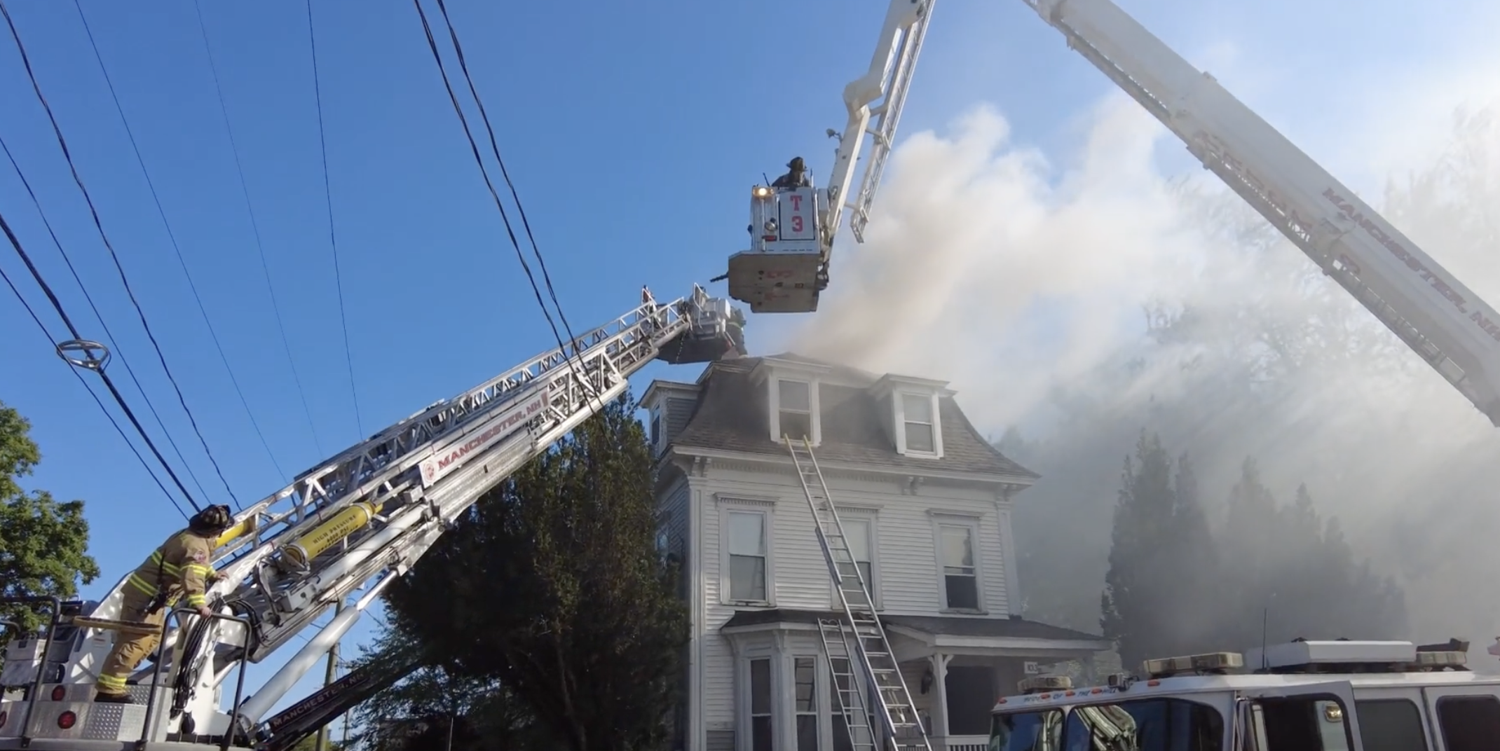 Several ‘working fire’ calls result in busy day for Manchester firefighters