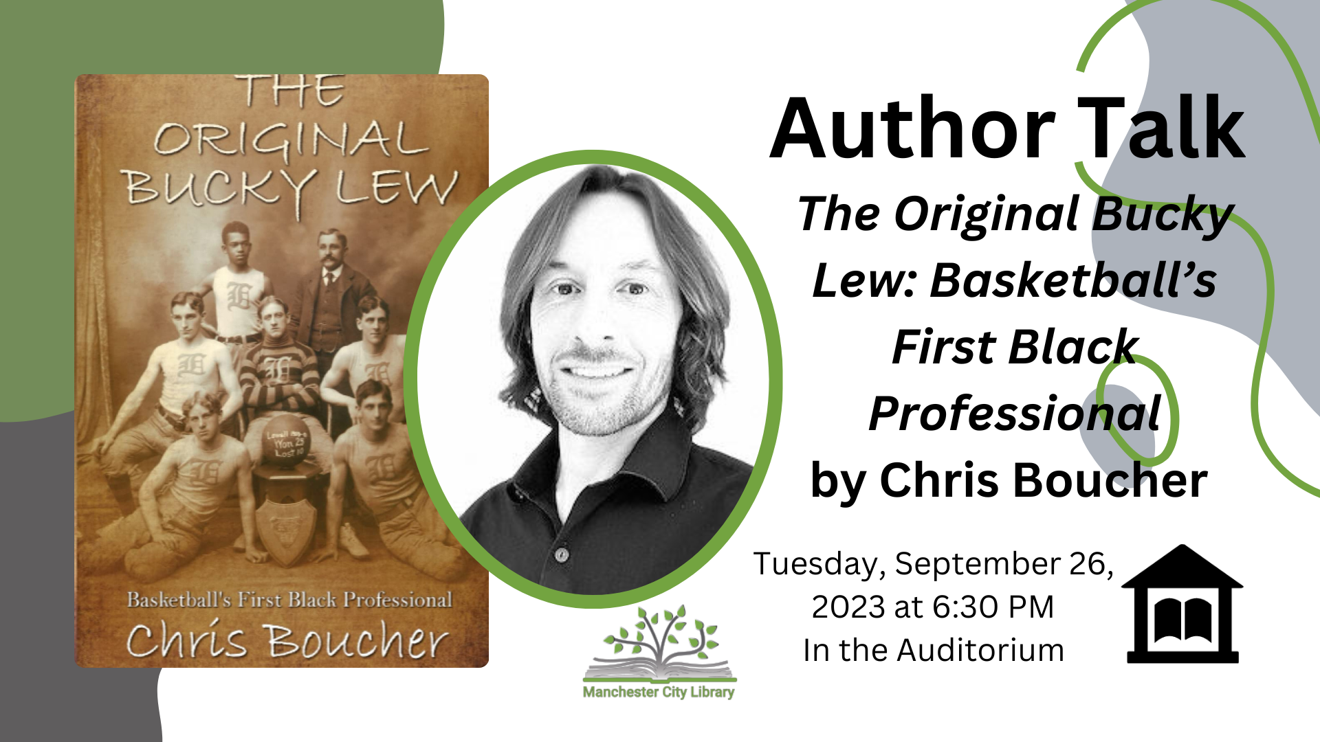 Author talk with Chris Boucher on The Original Bucky Lew: Basketball’s First Black Professional
