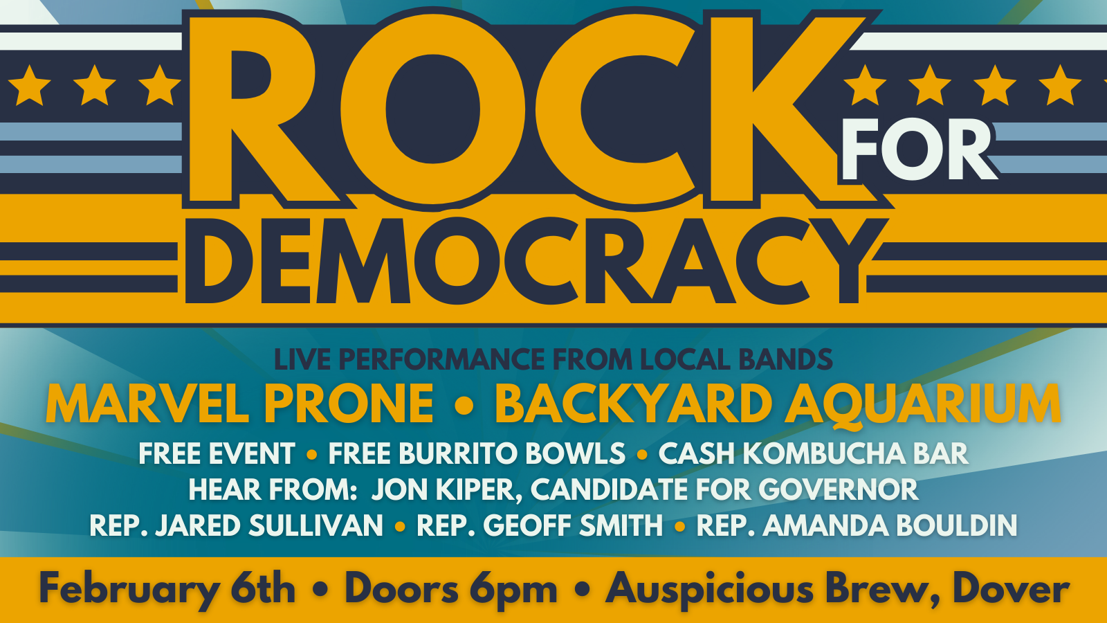 Jon Kiper to host Rock for Democracy event in Dover