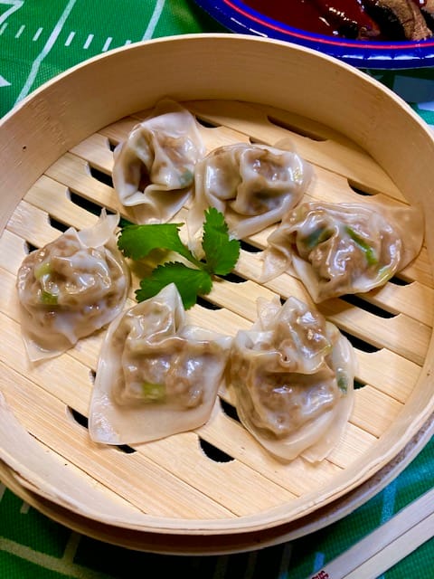 Steamed Plant-based Pork Wontons