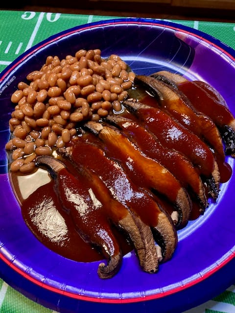 Portobello “Ribs” with Kansas City Bar-B-Que