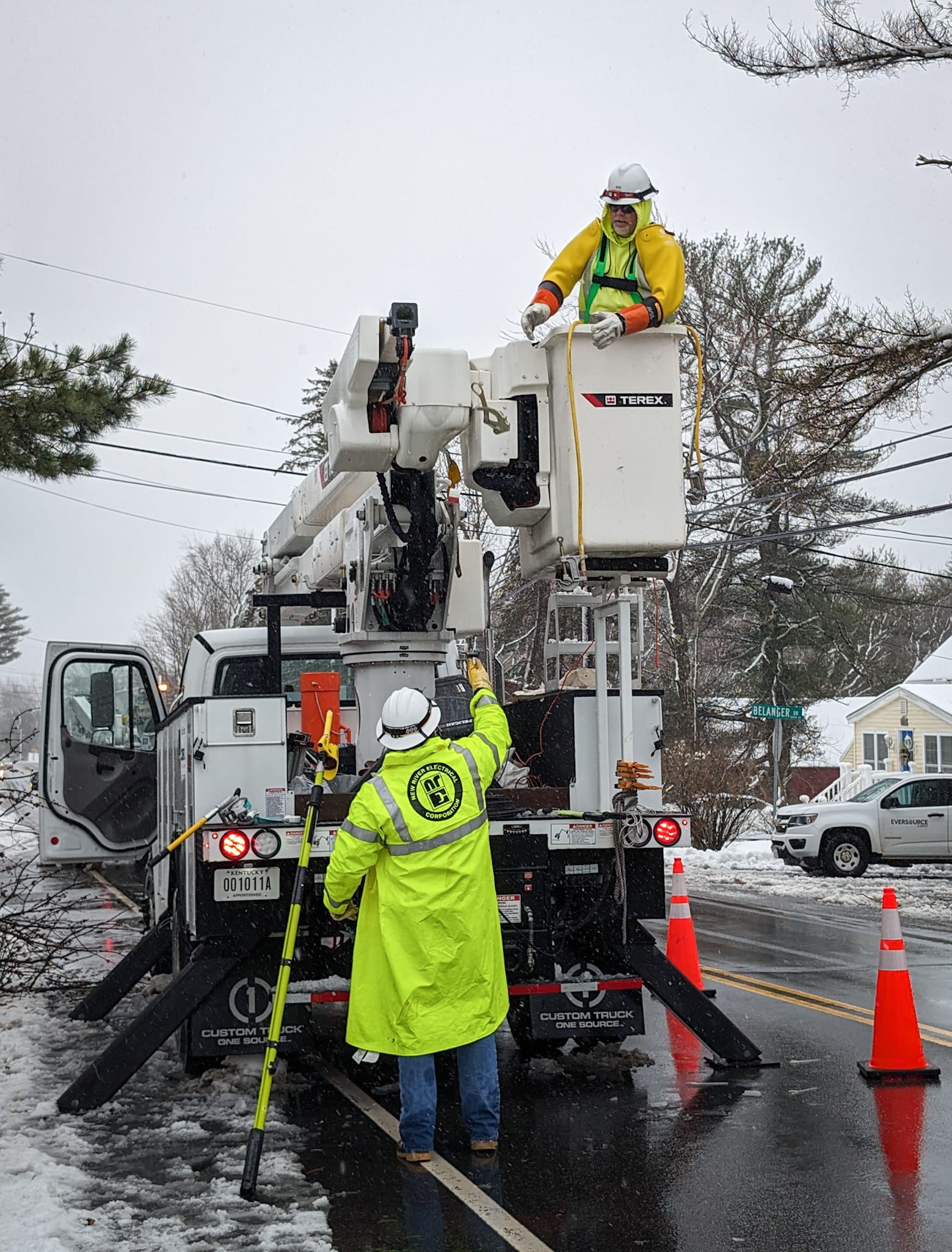 Power companies, state Emergency Operations Center, work into the night to restore power