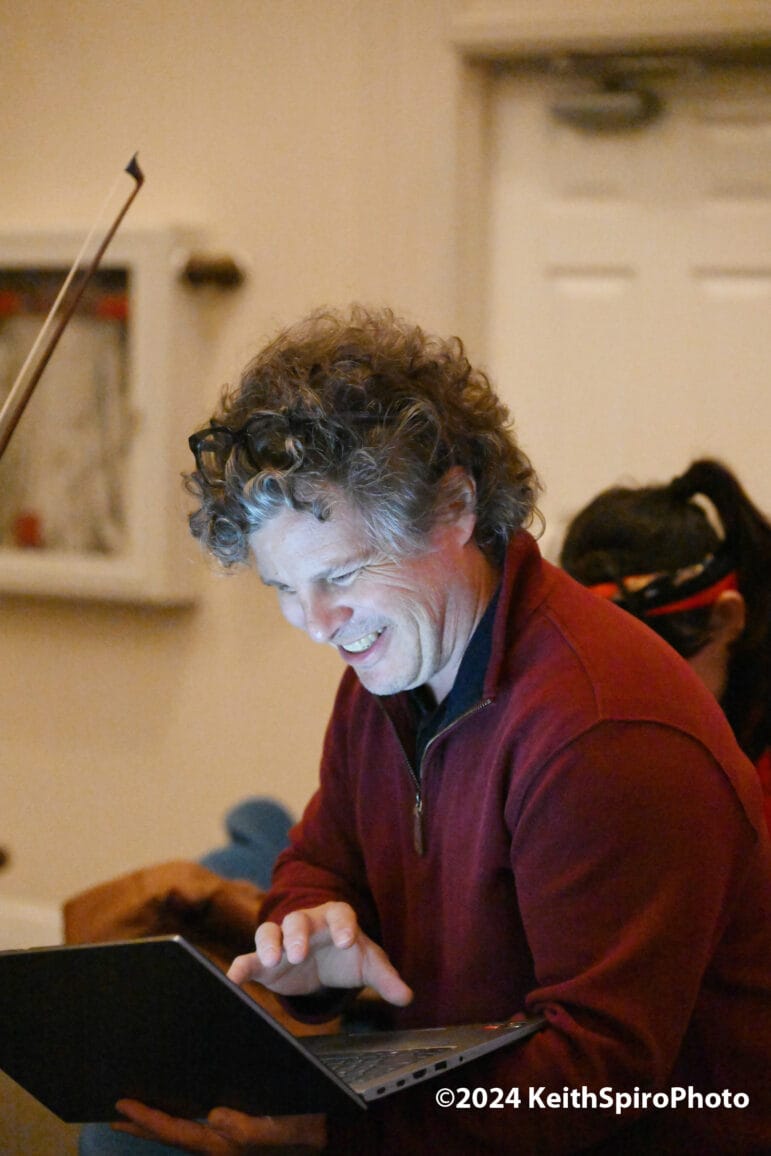 An image that is all smiles of composer DJ Sparr. Photo by Keith Spiro