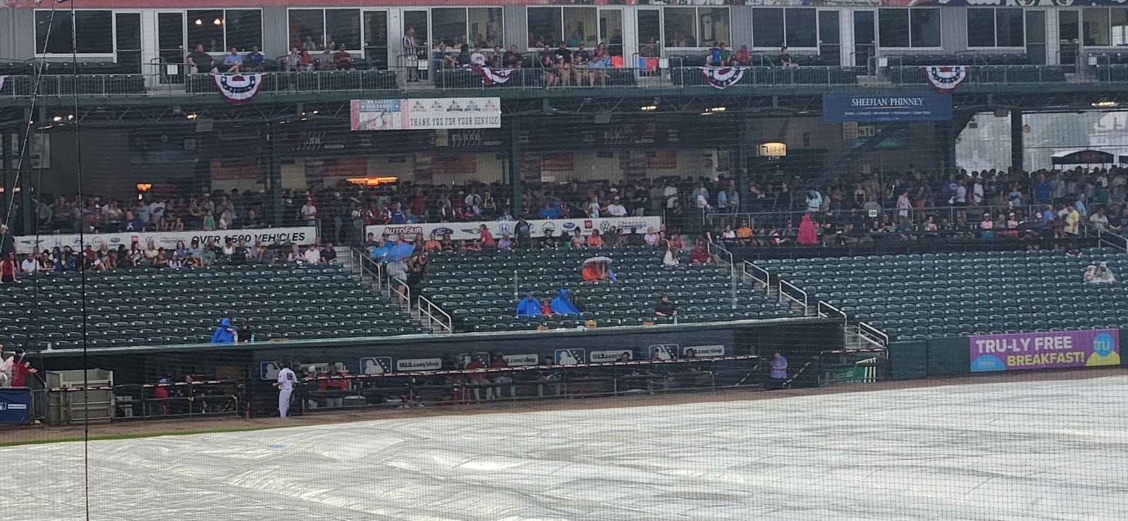 Rain defeats Fisher Cats and Yard Goats for second straight day
