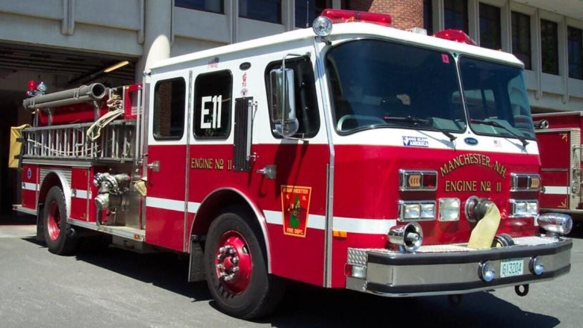 2 firefighters suffer minor injury fighting garage fire on Cedar Street