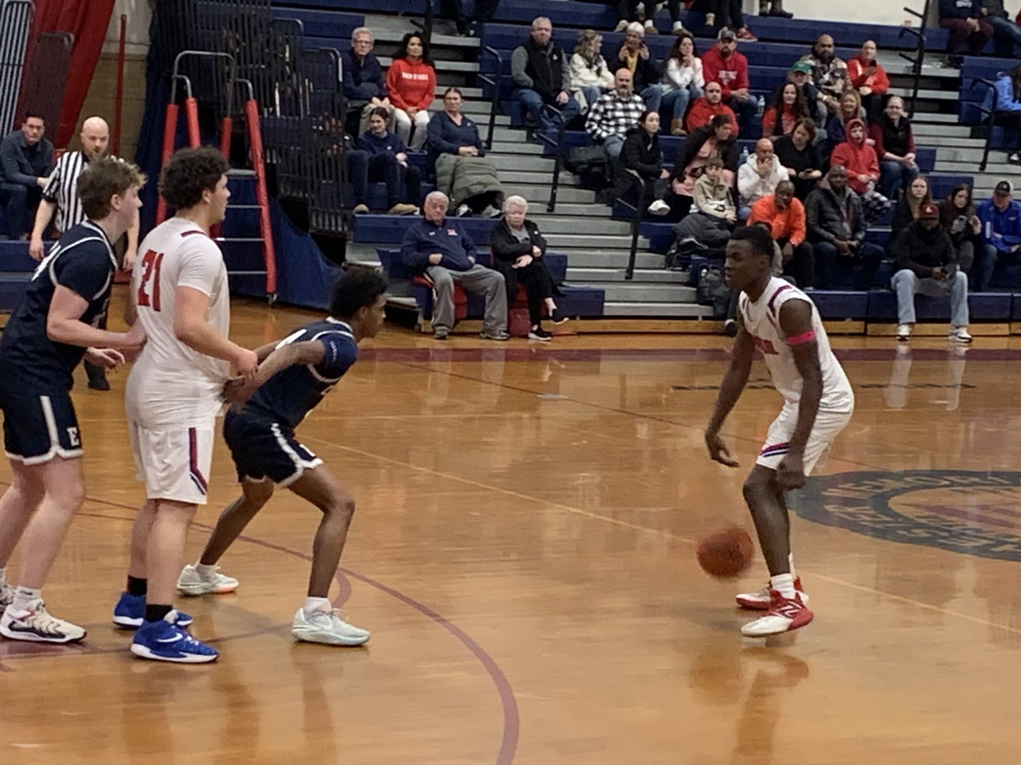 Blue Hawks soar past Crusaders, 56-38