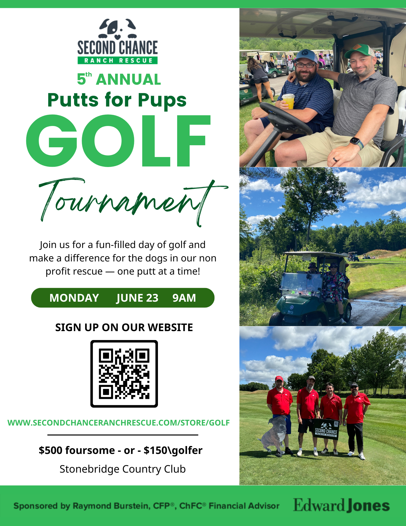 5th Annual Putts For Pups Golf Classic to benefit Second Chance Ranch Rescue set for June 23