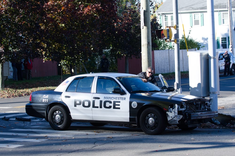Police cruiser involved in accident responding to accident involving police cruiser post image