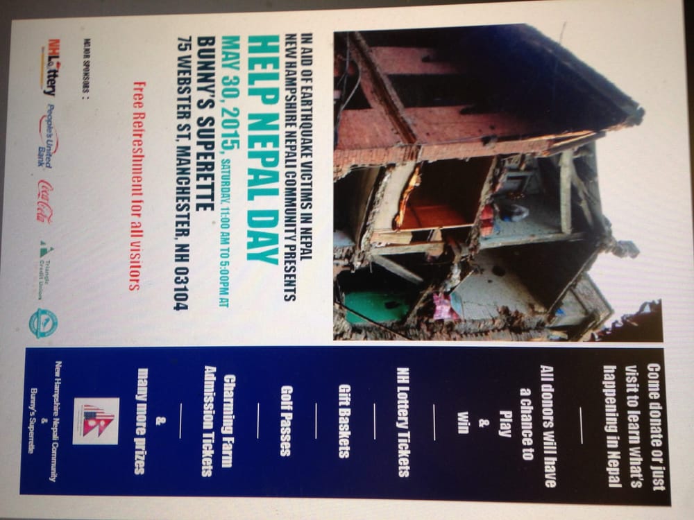 ‘Help Nepal Day’ fundraiser May 30 at Bunny’s Superette post image