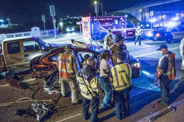 Multi-car pile-up on Granite Street following police pursuit post image