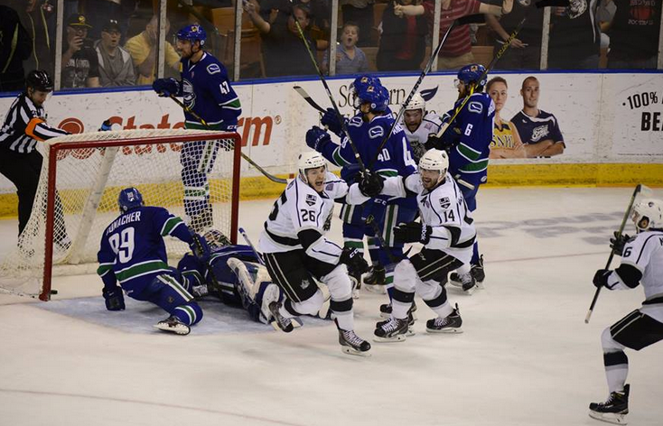 Dowd lifts Monarchs to 2-1 OT win, take 2-0 lead over Utica in Calder Cup Finals post image